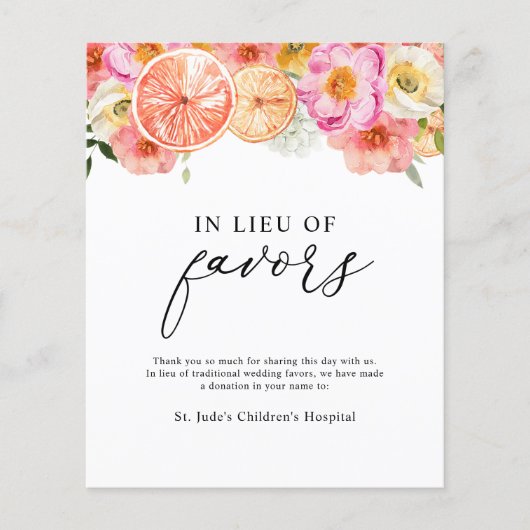 Roze Citrusbloem in plaats van het teken van de gu (Voorkant)