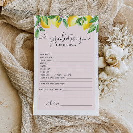 Roze citruscitroenvoorspellingen voor baby