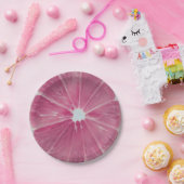 Roze citrusvruchten papieren bordje (Feest)