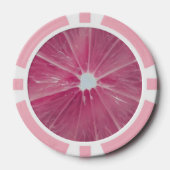 Roze citrusvruchten poker chips (Voorkant)