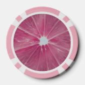 Roze citrusvruchten poker chips (Achterkant)