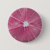 Roze citrusvruchten ronde button 5,7 cm (Voorkant)