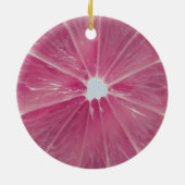 Roze citrusvruchtenoorten keramisch ornament (Achterkant)