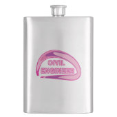 Roze civiel ingenieur flacon (Voorkant)