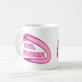 Roze civiel ingenieur koffiemok (Voorkant links)