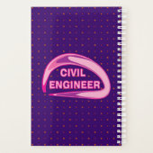 Roze civiel ingenieur planner (Achterkant)
