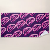 Roze civiel ingenieur strandlaken (Voorkant)