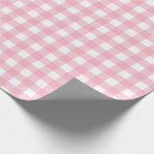 Roze Classic Buffalo Pset Pattern Onderzetter Cadeaupapier (Hoek)