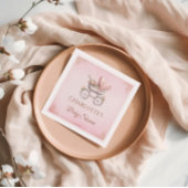 Roze  Classic Meisje Baby shower Servet