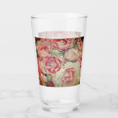 Roze Classic Roos Glas (Achterkant)