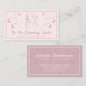 Roze Classy Style Pet Dog Golden Retriever Visitekaartje (Voorkant / Achterkant)