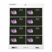 Roze Clematis Etiket (Full Sheet)
