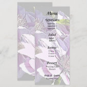 Roze Clematis Menu (Voorkant / Achterkant)