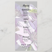 Roze Clematis Menu (Voorkant)