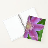 Roze Clematis Sketch Notitieboek (Binnen)