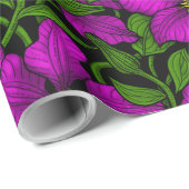 Roze Clematis vine Cadeaupapier (Rol Hoek)