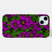 Roze Clematis vine Case-Mate iPhone Case (Achterkant (horizontaal))