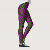 Roze Clematis vine Leggings (Rechts)