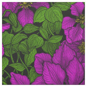 Roze Clematis vine Stof (Swatch)