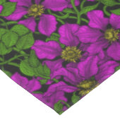 Roze Clematis vine Tafelkleed (Gekanteld)