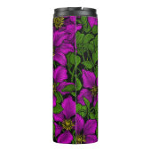 Roze Clematis vine Thermosbeker (Achterkant)