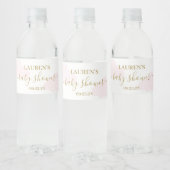 Roze Cloud Baby shower Meisje Drank Label Set Waterfles Etiket (Flessen)