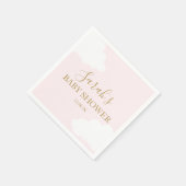 Roze Cloud Baby shower servetten (Hoek)