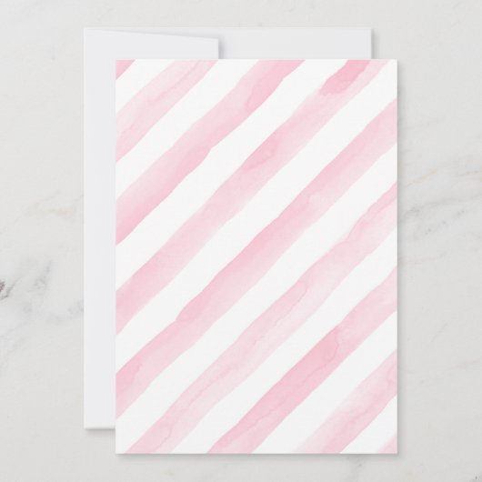 Roze cloud baby shower-uitnodiging kaart (Achterkant)