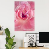 Roze Cloud Garden Roos Bokeh Achtergrond Sjabloon Poster (Thuiskantoor)