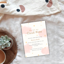 Roze Cloud Nine Meisje Baby shower