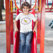 Roze cloudgeel bliksembolt T-Shirt