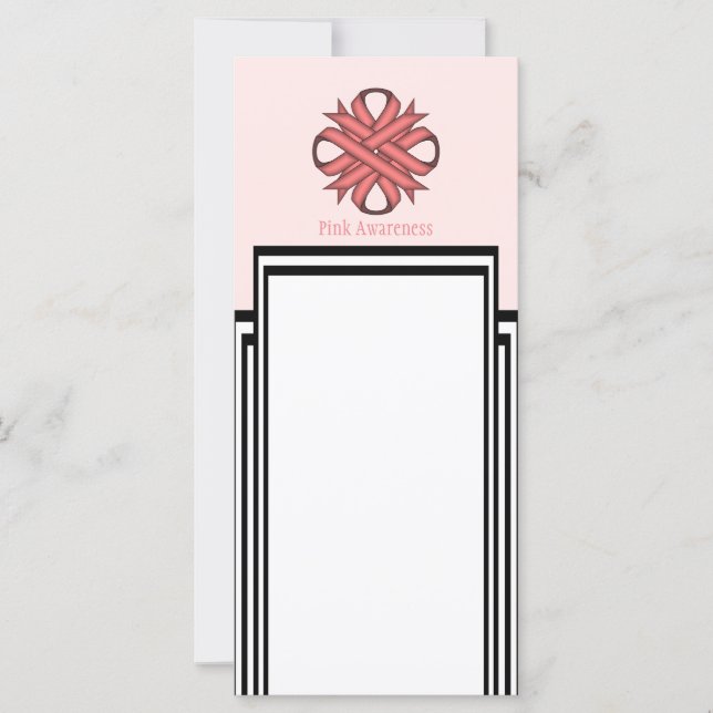 Roze Clover Ribbon Sjabloon door Kenneth Yoncich (Voorkant)