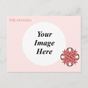 Roze Clover Ribbon Sjabloon door Kenneth Yoncich Briefkaart