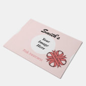 Roze Clover Ribbon Sjabloon door Kenneth Yoncich Deurmat (Schuin)