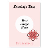 Roze Clover Ribbon Sjabloon door Kenneth Yoncich Kaart (Voorkant)