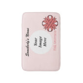 Roze Clover Ribbon Tmpl van Kenneth Yoncich Badmat (Voorkant Verticaal)