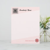 Roze Clover Ribbon van Kenneth Yoncich (Staand voorkant)