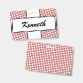 Roze Clover Ribbon van Kenneth Yoncich Badge (Voor- en achterkant)