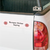 Roze Clover Ribbon van Kenneth Yoncich Bumpersticker (Op Truck)