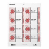 Roze Clover Ribbon van Kenneth Yoncich Etiket (Full Sheet)