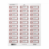 Roze Clover Ribbon van Kenneth Yoncich Etiket (Full Sheet)
