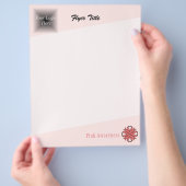 Roze Clover Ribbon van Kenneth Yoncich Flyer (Hand)