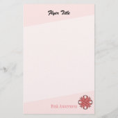 Roze Clover Ribbon van Kenneth Yoncich Flyer (Achterkant)