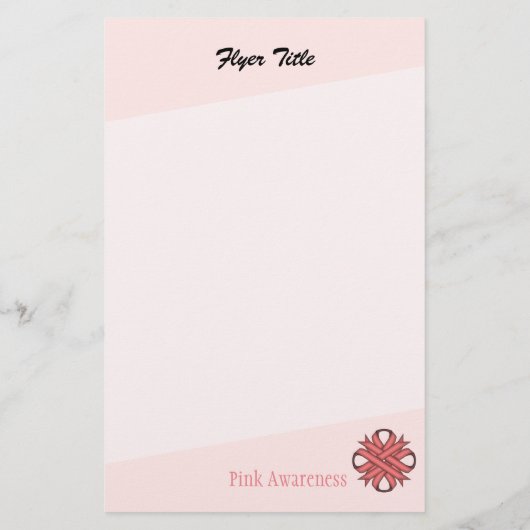 Roze Clover Ribbon van Kenneth Yoncich Flyer (Achterkant)