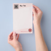 Roze Clover Ribbon van Kenneth Yoncich Flyer (Hand)