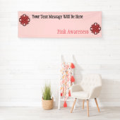 Roze Clover Ribbon van Kenneth Yoncich Spandoek (Insitu)