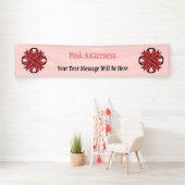 Roze Clover Ribbon van Kenneth Yoncich Spandoek (Insitu)