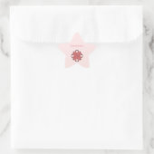Roze Clover Ribbon van Kenneth Yoncich Ster Sticker (Tas)