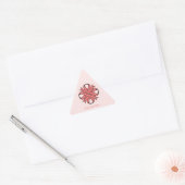 Roze Clover Ribbon van Kenneth Yoncich Sticker (Envelop)