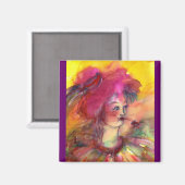 ROZE CLOWN MAGNEET (Voorkant / Achterkant)